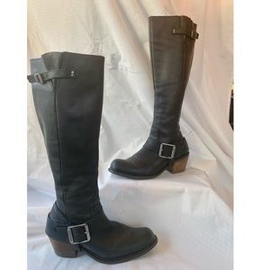 Fluevog Adriana Luna Tall Buckled Boot